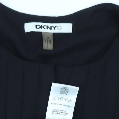 DKNY Women's Black Sleeveless Blouse, Size 12