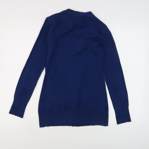 Laura Ashley Women's Blue V-Neck Cardigan UK S