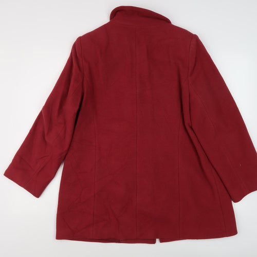 Eastex Women's Red Wool Overcoat Size 12