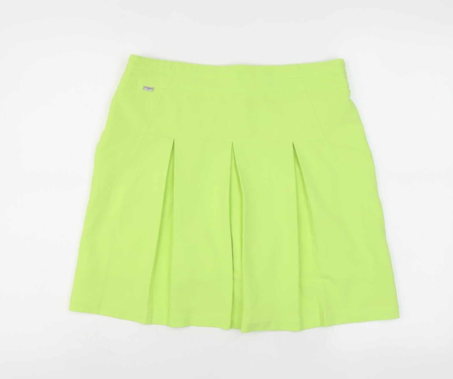 Calvin Klein Women's Green Pleated Skort UK 12