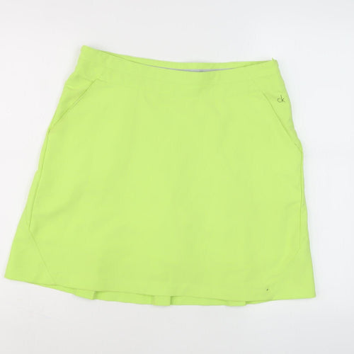 Calvin Klein Women's Green Pleated Skort UK 12