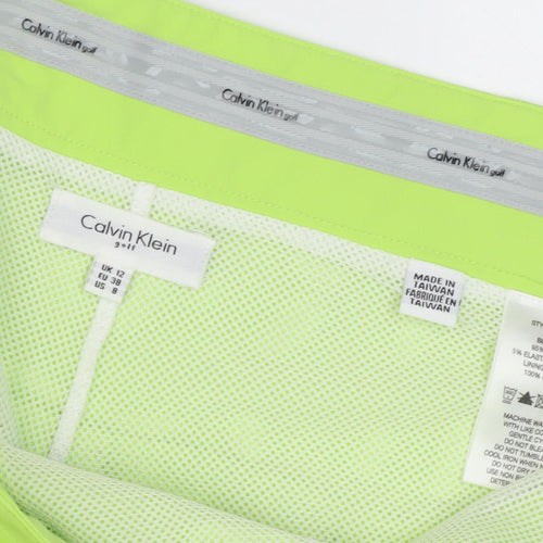 Calvin Klein Women's Green Pleated Skort UK 12