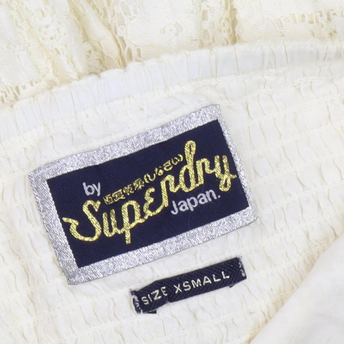 Superdry Women's Ivory Strapless A-Line Dress XS