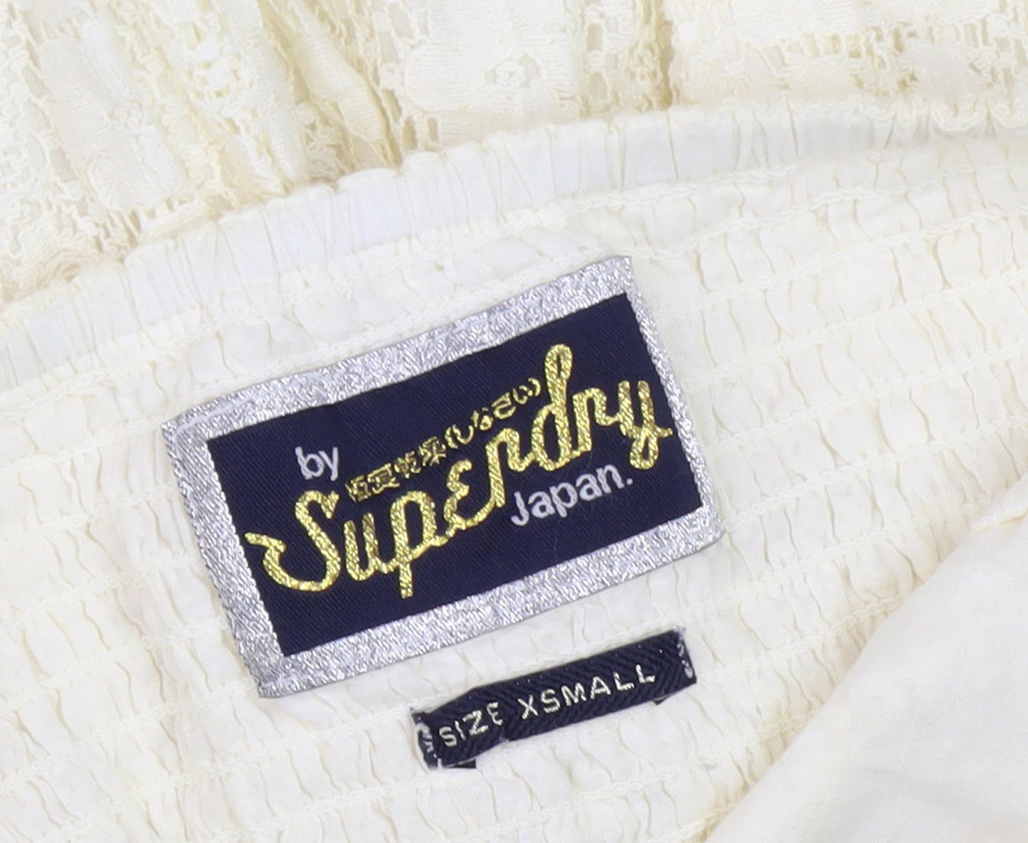 Superdry Women's Ivory Strapless A-Line Dress XS