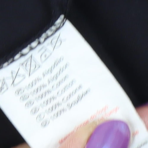 Superman Black Long Sleeve T-Shirt S Unisex Casual