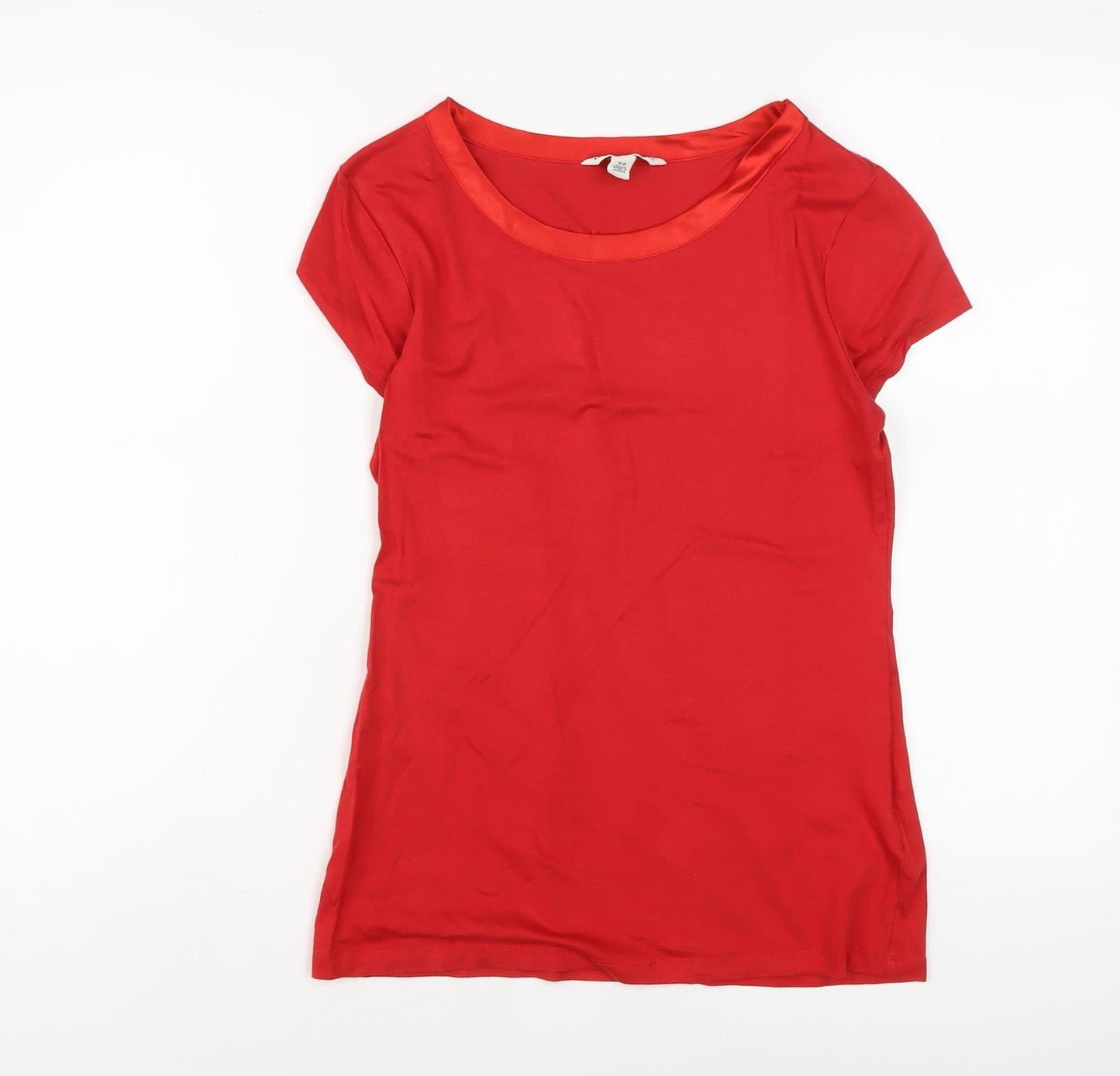Banana Republic Women's Red Cotton Modal T-Shirt, S, Casual