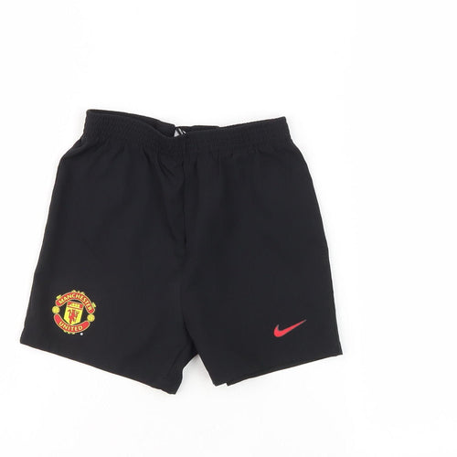 Nike Boys Black Athletic Shorts Manchester United S