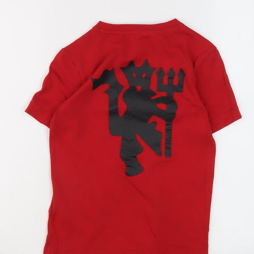 Adidas Boys Red Football T-Shirt 7-8 Years
