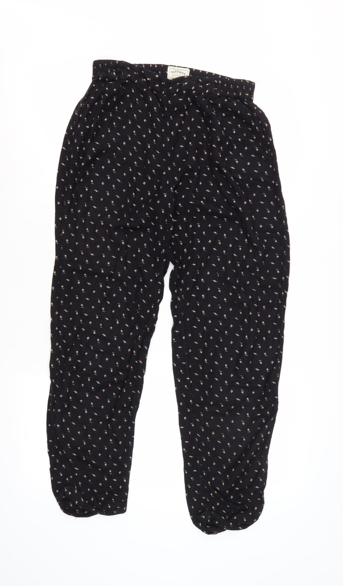 Fat Face Women's Black Pyjama Pants Size 8
