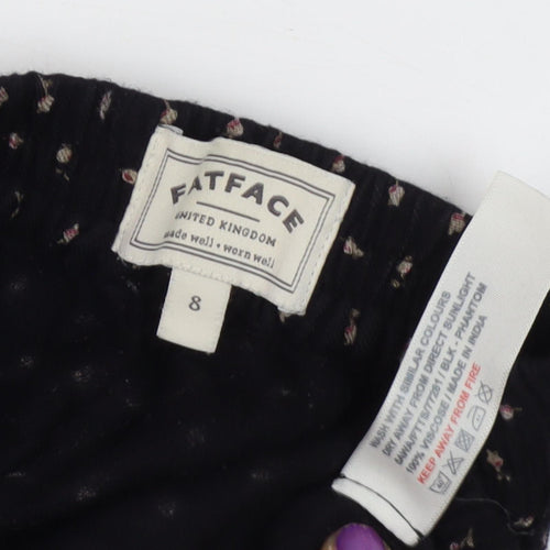 Fat Face Women's Black Pyjama Pants Size 8