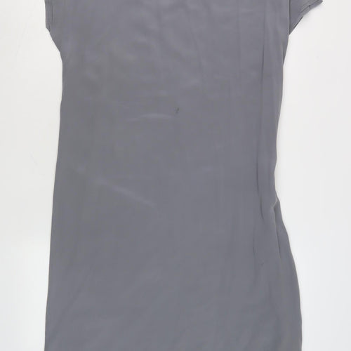 Jigsaw Women's Grey T-Shirt Dress, L, Short Sleeve