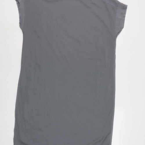 Jigsaw Women's Grey T-Shirt Dress, L, Short Sleeve
