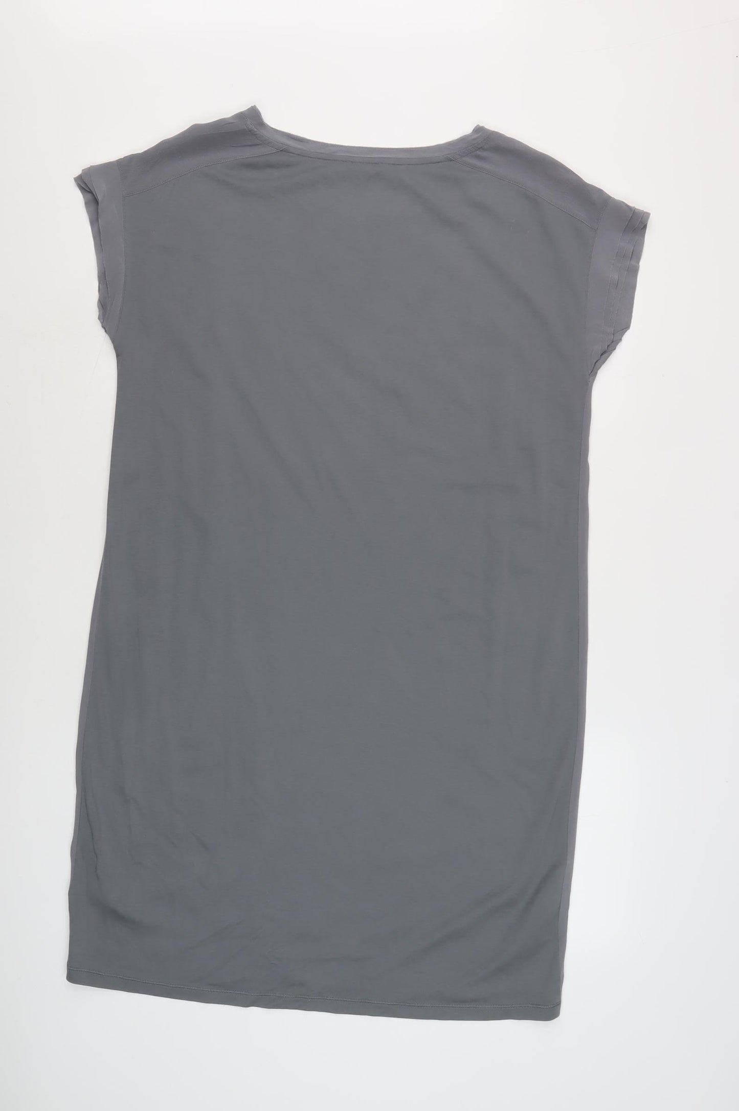 Jigsaw Women's Grey T-Shirt Dress, L, Short Sleeve
