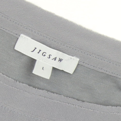 Jigsaw Women's Grey T-Shirt Dress, L, Short Sleeve