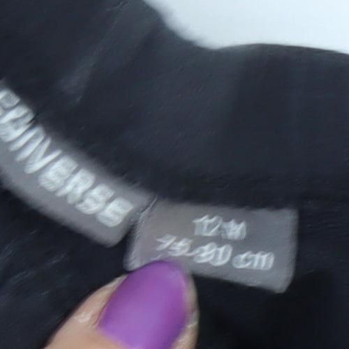 Converse Black Unisex Baby Pants 12 Months Elastic Waist