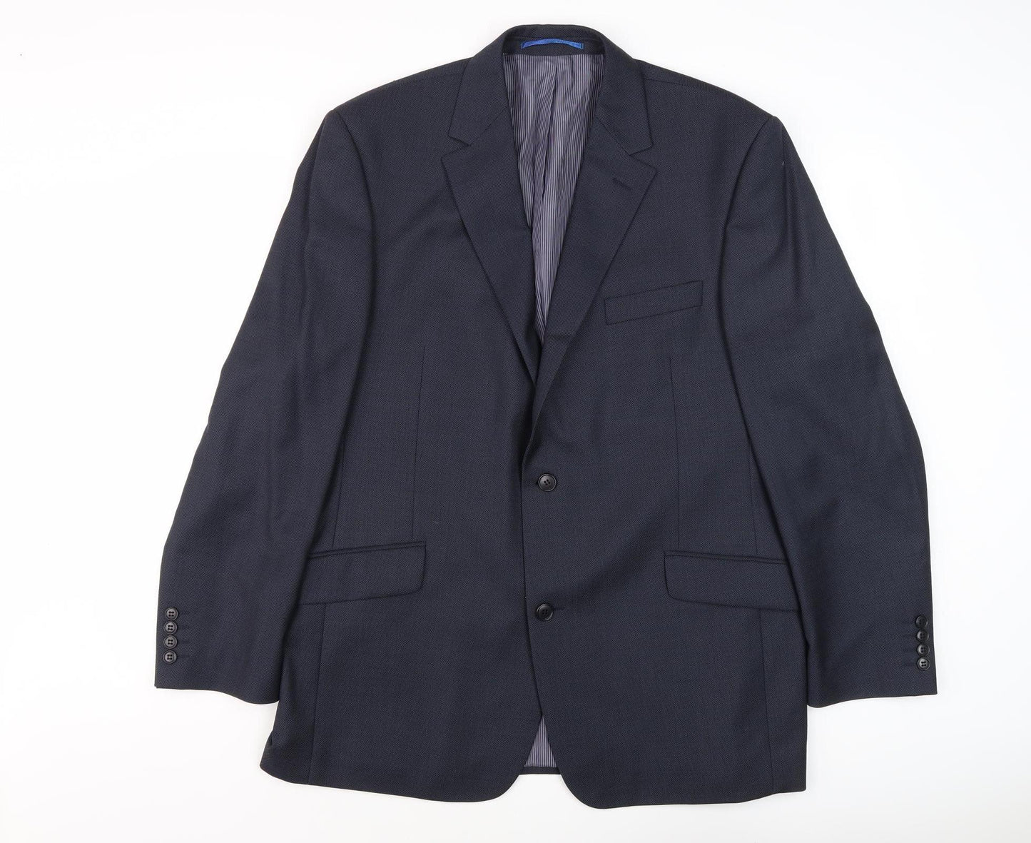 Daniel Hechter Men's Blue Wool Blazer Jacket, Size 44R