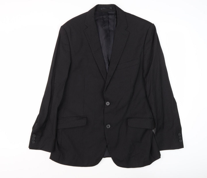 Jeff Banks Men's Black Slim Fit Suit Jacket 40S