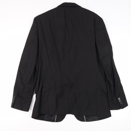 Jeff Banks Men's Black Slim Fit Suit Jacket 40S