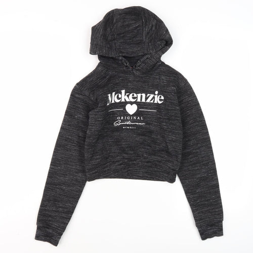 McKenzie Girls Black Pullover Hoodie 8-10 Years