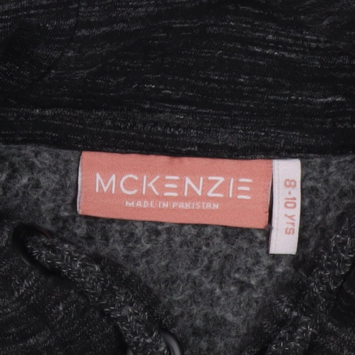 McKenzie Girls Black Pullover Hoodie 8-10 Years