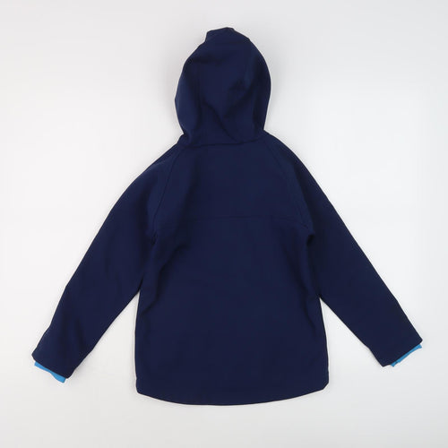 Mantaray Boys Blue Hooded Jacket Age 8 Water Resistant