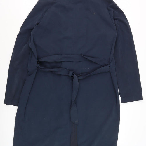 Jacqueline de Yong Women's Blue Long Overcoat L