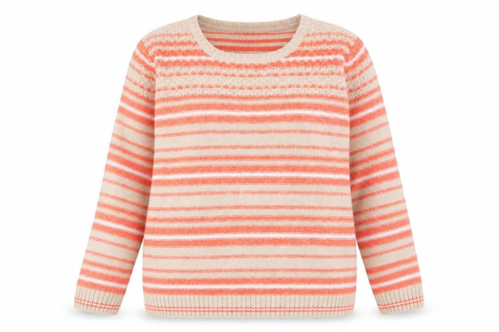 Front view of Isle Women's Multicoloured M jumper
