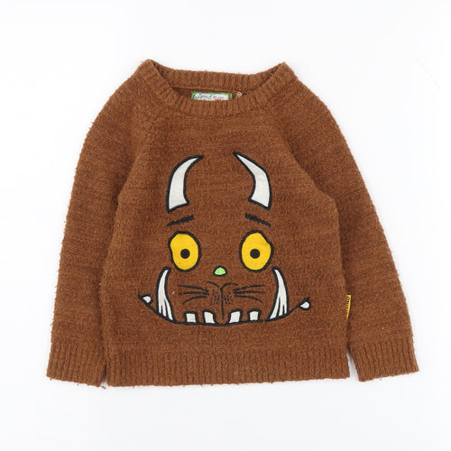Tu Boys Brown Gruffalo Pullover Jumper - 2-3 Years