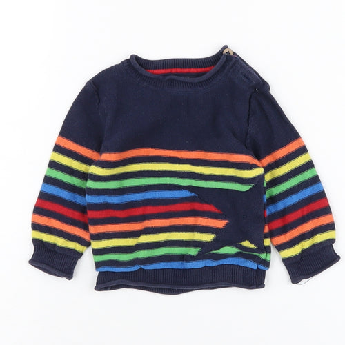 Next Unisex Baby Multicoloured Striped Jumper 3-6 Months