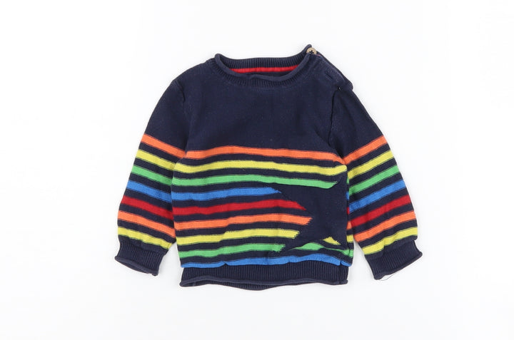 Next Unisex Baby Multicoloured Striped Jumper 3-6 Months