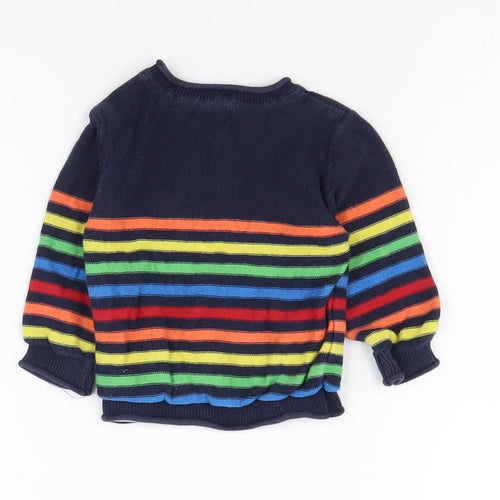 Next Unisex Baby Multicoloured Striped Jumper 3-6 Months