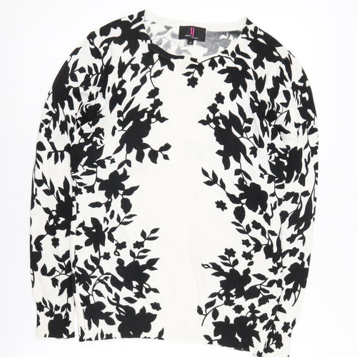 Simon Jeffrey Women's Floral Pullover Jumper Medium