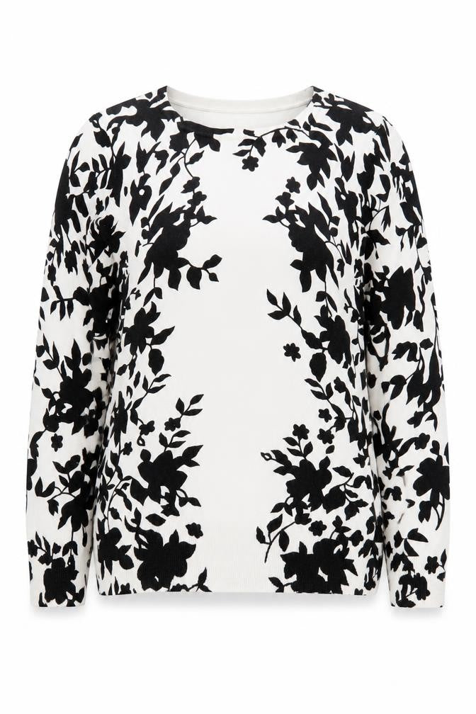 Front view of Simon Jeffrey Women's Floral jumper Medium