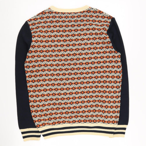 River Island Men's Multicoloured Geometric Pullover S