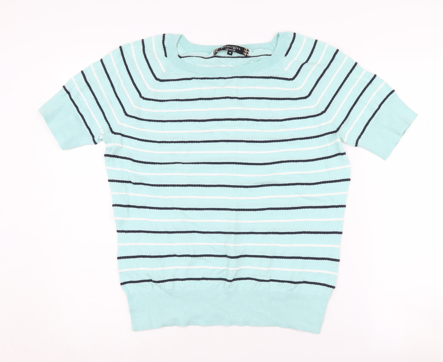 Principles by Ben de Lisi Women's Blue Stripe Jumper