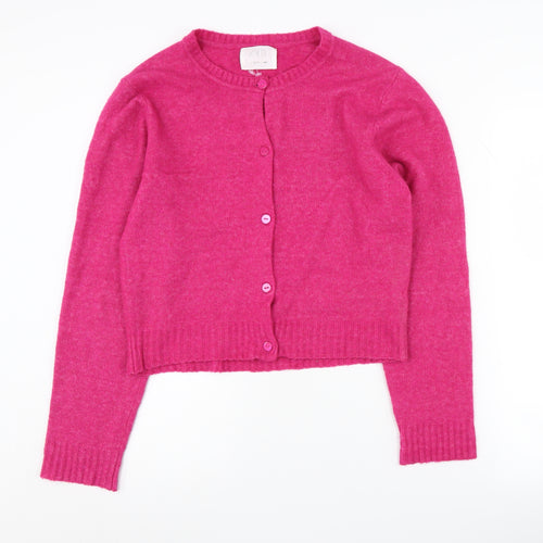 Zara Girls Pink Cardigan, 13-14 Years, Casual Knitwear
