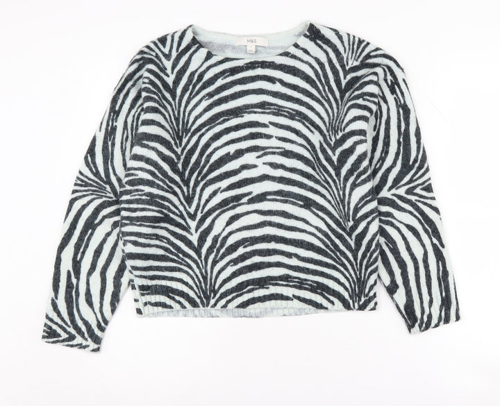 Marks and Spencer Women's Zebra Print Jumper, S