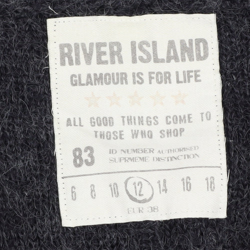 River Island Women's Grey Cardigan Size 12
