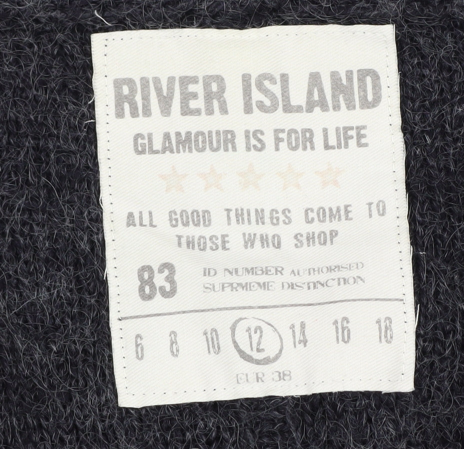 River Island Women's Grey Cardigan Size 12
