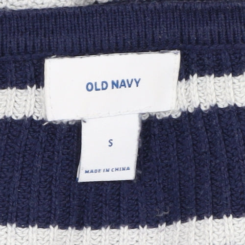 Old Navy Women's Blue Striped Pullover Jumper S