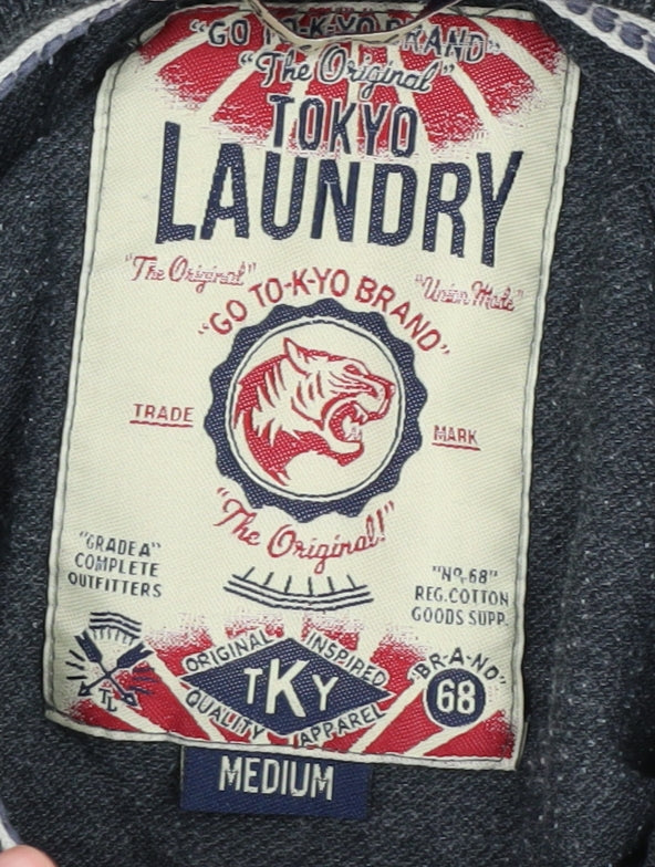 Tokyo Laundry Men's Black Polo Shirt Size M