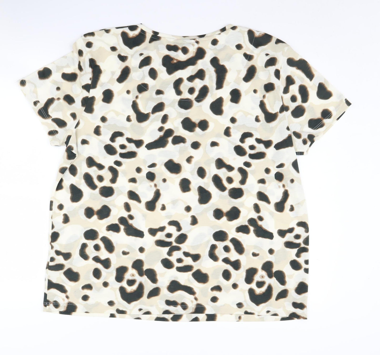 Marks and Spencer Women's Beige T-Shirt Size 16