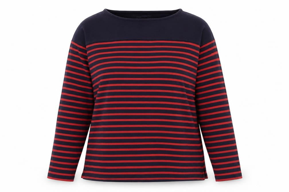 Front view of Marks & Spencer Women's Stripe Pullover, size 14