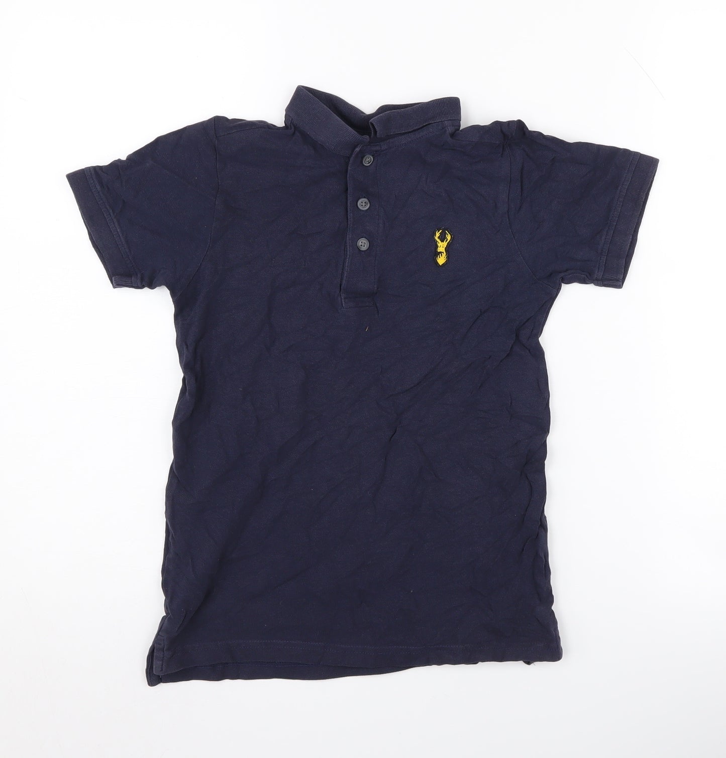 Next Boys Blue Polo Shirt Short Sleeve 10 Years
