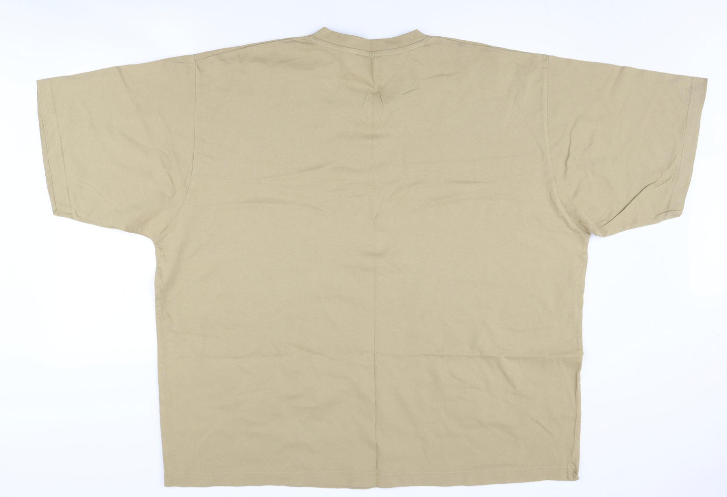 Zantos Men's Beige V-Neck T-Shirt 2XL Jersey