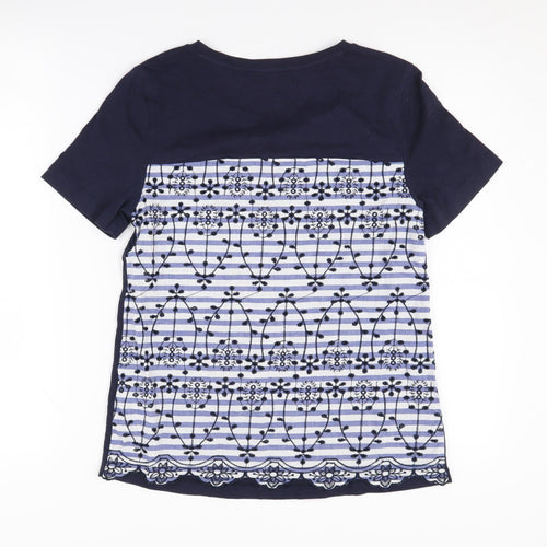 Marks and Spencer Women's Blue T-Shirt, Size 8, Casual