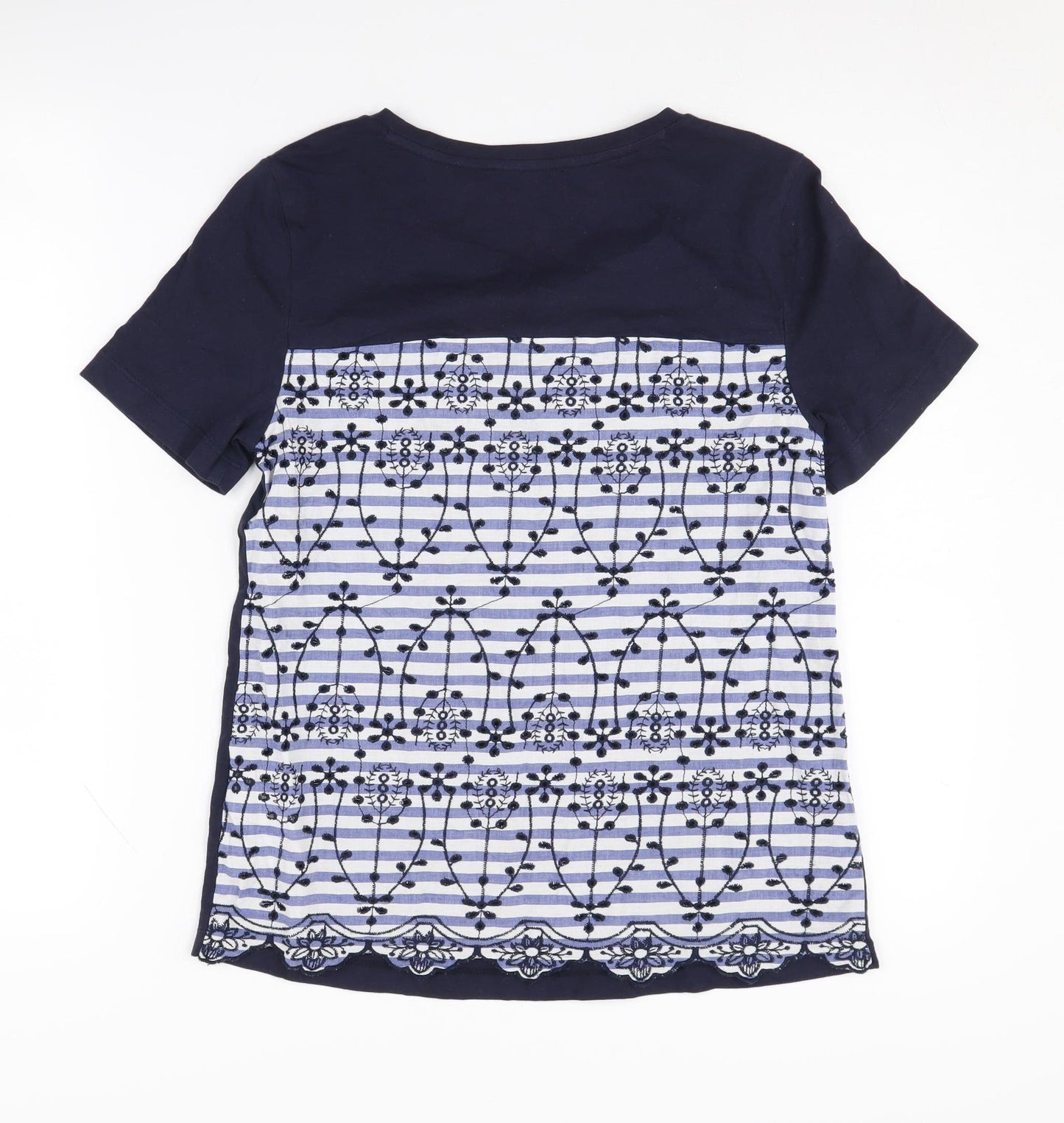 Marks and Spencer Women's Blue T-Shirt, Size 8, Casual
