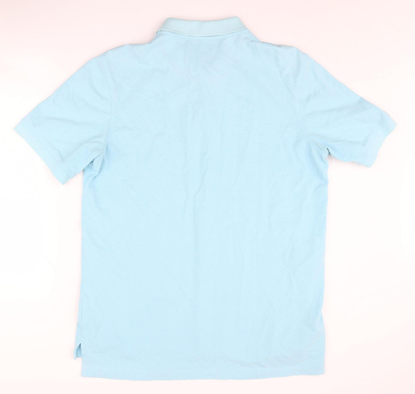 Lands' End Men's Blue Polo Shirt Size L Classic Fit