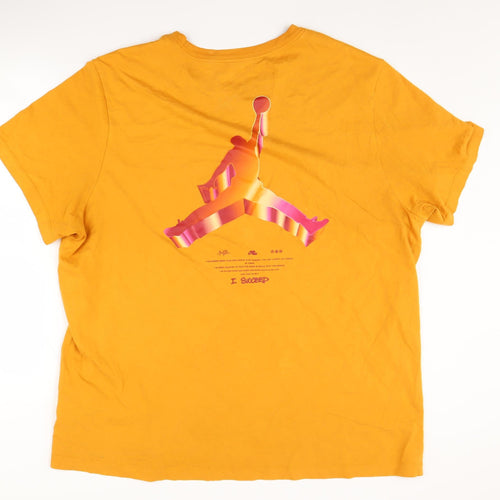 Jordan Men's Orange 2XL Graphic Print T-Shirt