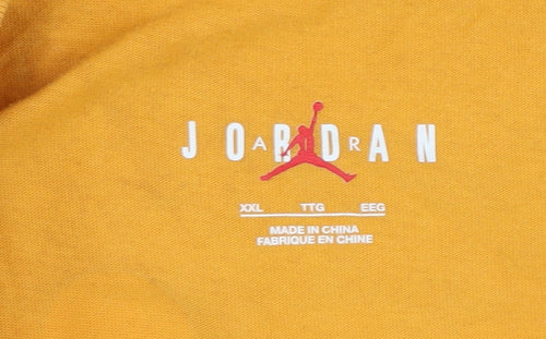 Jordan Men's Orange 2XL Graphic Print T-Shirt